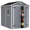 Keter Casetta da Giardino, Manor 6x8, Grigia, 185,8 x 236,8 x 227H cm
