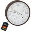 TFA Dostmann Stazione meteo analogica per interni ed esterni, barometro, igrometro, termometro, resistente alle intemperie, lunghezza 160 x larghezza 46 x altezza 160 mm