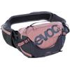 EVOC HIP PACK PRO 3 marsupio, rosa polveroso - grigio carbonio | Marsupio, cintura AERO FLEX, AIR FLOW CONTACT SYSTEM, materiale in rete, scomparto per attrezzi, marsupio
