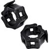 FFitness Morsetti per Bilanciere Olimpico 50mm 2 Pezzi Collari a Sgancio Rapido Clip di Chiusura Fermapesi Barra Olimpica Sollevamento Pesi