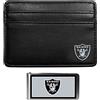 Siskiyou Sports NFL Las Vegas Raiders Weekend Portafoglio & Fermasoldi a colori, nero, taglia unica