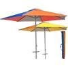 Teorema Giocattoli Teorema - Ombrellone da spiaggia e giardino, diametro 210 cm, tubo alluminio 32 mm, anti-UV, antivento, 220 cm, con trapano e borsa