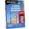 WONDERBOX - Cofanetto Regalo - 3 Giorni da Sogno in Europa - per 2 Persone | 2 notti + 2 colazioni - Più di 3000 soggiorni - Hotel 4* e 3*, hotel benessere in Italie e in Europa