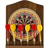 MISTER GADGET Gioco di Freccette in Legno Alta Precisione 25 cm Multicolore | Legno, gioco di freccette, alta precisione, facile da usare, serate, naturale rosso e giallo