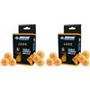 Schildkröt 608509, Donic Pallina da Ping Pong Jade, qualità Poly 40+, Confezione da 6, Arancione, 618378 Unisex Adulto
