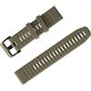 Garmin Cinturino Originale Garmin per le serie fēnix 5, 6, 7, Instinct, Instinct 2, Epix (Gen 2), Forerunner 935, 945, 955, quatix 5, 6, 7 e MARQ, 22mm, QuickFit, Silicone, Dark Sandstone