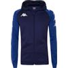 Kappa - Felpa con Zip, Uomo, Poliestere, Calcio, Modello: KAPPA4SOCCER TORTONA
