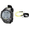 SEAC Apnea, Computer da Freediving e Pesca Subacquea in Apnea,Unisex-Adult, HR Nero/Giallo, Standard + Lanyard, Cavo di Sicurezza da apnea, con moschettone e Allacciatura al Polso Unisex Adulto, Nero