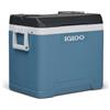 IGLOO Roller Borsa Termica Passiva - Contenitore Isotermico Azzurro con Ruote e Maniglia Telescopica per Campeggio e Tempo Libero