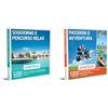 smartbox - Cofanetto Regalo Soggiorno e Percorso Relax - Idea Regalo per la Coppia & Cofanetto Regalo Passioni e Avventura - Idea Regalo Originale - 1 attività Sportiva per 1 o 2 Persone