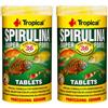 Tropical Super SPIRULINA Forte Tablets 250ml / 150g - Mangime con spirulina per Pesci erbivori (Confezione da 2)