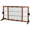 lionto Cancelletto Cane, Barriera Regolabile in Lunghezza, Altezza 50 cm | Cancelletto stabile in legno di pino, blocca porte, scale e zone giorno, con montaggio rapido e flessibile, per animali