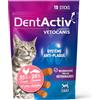 Vetocanis | Dentactiv | Stick Dentistico Gatto | Dolcetti per gatti | Igiene e Salute del Gatto | Ricco di Carne & Pesce| 55% Pollo 26% Salmone | Consigliato dai Veterinari | Sistema anti-placca