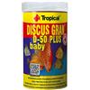 Tropical DISCUS GRAN D-50 PLUS BABY 250ml / 130g - Granuli ad alto contenuto proteico e ad affondamento lento per giovani discus