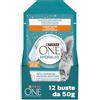 PURINA ONE HYDRALIFE Per Idratazione Gatti Adulti, 12 Bustine da 50g | Alimento Complementare per gatti Adulti insaporito con Pollo