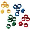 Kerbl Hobbyfarming KERBL 72317 - Anelli in plastica - Multicolore - 20 mm - Confezione da 100