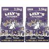 Lily's Kitchen Completo Crocchette Cani per cani adulti 8+ Senior (2.5 kg) - Salmone e trota (Confezione da 2)