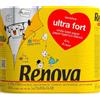 Renova 200088081 Ultra Fort Carta, 4 rotoli, Bianco, 19.5 m