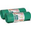 VIROSAC Gransacco - Sacchi Verdi 80x115, Antiforo E Con Maniglie Estraibili, Ideali Per Giardinaggio, 10 Pezzi Per Rotolo, Kit Da 2 Rotoli, color Verde, 20 Unità