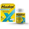 Maalox Reflurapid Reflusso Gastroesofageo e Bruciore, 40 Compresse | Riduce Bruciore e Acidità di Stomaco, Anche in Gravidanza, Con Bicarbonato di Sodio, Senza Glutine e Lattosio, Gusto Menta