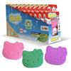 INKEE Mini Pack Hello Kitty, Display da 10 Set di 3 Bombe da Bagno per Bambini con le Forme dei Personaggi di Hello Kitty e Aroma di Zucchero Filato