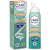 CARE FOR YOU Spray Nasale Ipertonico 100% Acqua di Mare con Aloe Vera e Menta, Decongestionante per Raffreddori e Riniti Idrata, Protegge e Deterge, Senza Gas Propellenti e Conservanti, 120 ml
