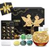 Aovila Regali gemelli per donne gemelli, portacandele con cristalli di nascita, confezione regalo, segno zodiacale, astrologia, regalo di compleanno per donne, mamma, migliori amici