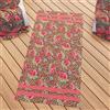 PETTI Artigiani Italiani - Telo Mare Microfibra, Asciugamano Mare o Piscina, Telo per Lettino Mare, Telo Mare Grande 90x180 cm, Telo Spiaggia, 100% Made in Italy, Rose Animalier