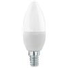 Eglo E14 LED dimmerabile, lampadina a forma di candela, 7,5 Watt | (equivalente a 60 Watt), 806 Lumen, lampadina a candela bianco caldo, 3000k, lampadina bianco opale, C37, Ø 3,7 cm