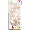Folia Relief - Adesivi per tutto l'anno II, di alta qualità, 10 fogli, circa x 24 cm, motivi assortiti, ideale decorare biglietti, lavori bricolage e scrapbooking