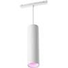 Philips Hue Perifo, Lampada a sospensione LED smart, Cilindrica, Bianco | Luce bianca e colorata, 5.2 W, Smart Home, Controllo vocale via app, Per soffitti o pareti, Solo per binario Perifo