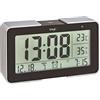 TFA Dostmann Sveglia Digitale Melody, 60.2540.01, orologio radiocontrollato, 25 suoni di sveglia (melodie, classici, versi di animali), tre funzioni di sveglia, snooze, nero