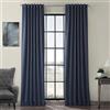 HPD Half Price Drapes Tenda Oscurante per Stanza, 127 x 108 cm (1 Pannello), BOCH-194033-108, Scuro, Misto Poliestere, Blu Notturno, W 50 x L 108 (1 Panels)