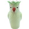 Dekohelden24 Vaso decorativo XL, testa di vaso, vaso di pappagallo, vaso di fiori, vaso di animali, vaso da tavolo, vaso in ceramica, vaso come pappagallo, vaso con decorazione di pappagallo in ceramica con becco
