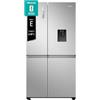 Hisense RS840N4WCE, Frigorifero Side by Side, Control touch, Grande capactià 649 litri, Total no frost, Motore inverter, Dispenser acqua senza attacco rete idrica