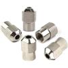 Kivivaka Confezione da 5 dadi per mandrino M8 x 075 mm, in lega di zinco, accessori | Il filo per l'hardware di bloccaggio del metallo d'argento della sostituzione installa il forte risparmio di tempo della