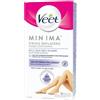 Veet Minima - Strisce Depilatorie Corpo e Gambe Ipoallergeniche, 16 Strisce