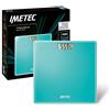 Imetec Precision ES13 200 Bilancia pesapersone elettronica | Rivela le minime variazioni di peso, fino a 180 Kg, LCD Display, vetro temperato, batterie incluse