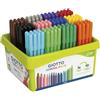 GIOTTO Turbo Color - Confezione per la Scuola da 144 Pennarelli a Punta Fine, 2.8mm, 12 Colori Assortiti