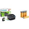 DYMO LetraTag 200B etichettatrice Bluetooth | Stampante per etichette compatta | Si connette a iOS e Android tramite tecnologia wireless Bluetooth + Amazon basics confezione da 8 AA