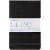 Moleskine Art Watercolour Album, Blocco da Disegno, Carta Adatta a Acquerelli e Matite Acquerellabili, Colore Nero, Large 13 x 21 cm, 72 Pagine