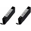 Canon CLI-571XL BK - Cartuccia certificata Formato XL - Nero - Imballaggio Cartone Riciclabile (Confezione da 2)