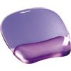 Fellowes 9144104 Tappetino mouse con poggiapolsi in gel Crystals, viola