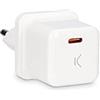 KSIX smart your tech Caricatore di rete, 20 W, Power Delivery, Formato Mini, USB C