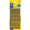 STAEDTLER Noris 120 Matite - HB, 10 pezzi, esagonale | Matita HB esagonale resistente alla rottura per scrittura quotidiana - Fibre di legno riciclate - Art. n. 120-2BK10D