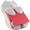 Post-it Dispenser Gatto + Foglietti Super Sticky Z-Notes, 90 Fogli 76x76 mm | Facile da Usare con Una Sola Mano, Tiene i Foglietti a Portata di Mano e la Scrivania in Ordine