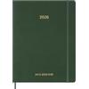 Moleskine Essential Planner 2025-2026, Agenda Settimanale Verticale 15 Mesi, Con Slot Orari Giornalieri, Copertina Flessibile, Colore Verde Mirto, Formato XXL 23,5x28,14