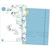Verlag An Der Ruhr Meine 2 Sammelmappen DIN A4+ live - love - teach Edition Blumen & Linien: Mit Verschlussgummi