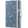 SIGEL J5348 Jolie Agenda settimanale 2025, motivo Cosmic Fantasy Blue, 9,5 x 15 cm, copertina rigida, 174 pagine, blu, bianco