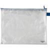 VELOFLEX - Busta con cerniera DIN A4 in PVC trasparente | Pellicola in PVC rinforzata con tessuto da 350 µ, con cerniera, per circa 15 mm di contenuto, 355 x 270 mm